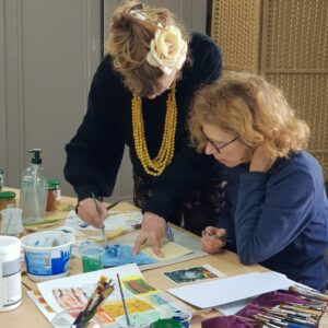 atelier peinture Beaulieu-lès-Loches Juliette Gassies