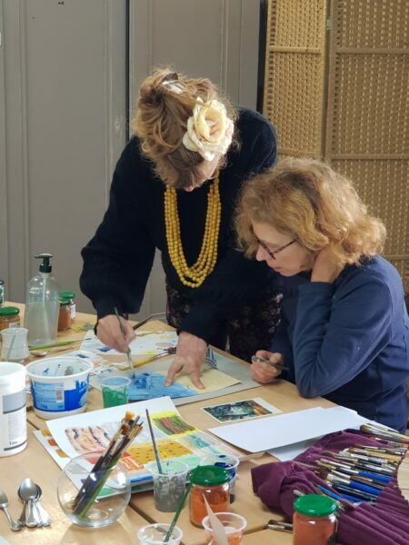 atelier peinture Beaulieu-lès-Loches Juliette Gassies